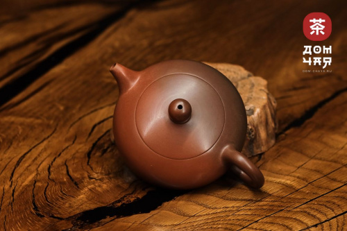 Авторский Чайник из Гуанси "Плоский Сиши" #262, в 3х обьемах на 115, 150, 170мл
