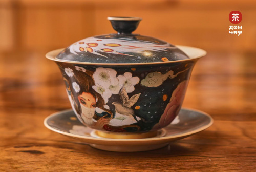 Глининая Гайвань "Внутренний Двор Императора", Цзиньдэджэнь, 170мл