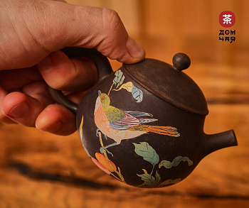 Чайник "Тихий сад" Цзяншуйский Барельеф, 150мл