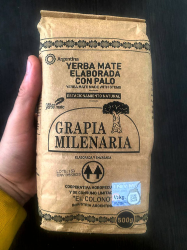 Yerba Mate GRAPIA MILENARIA от кооператива  “El Colono”