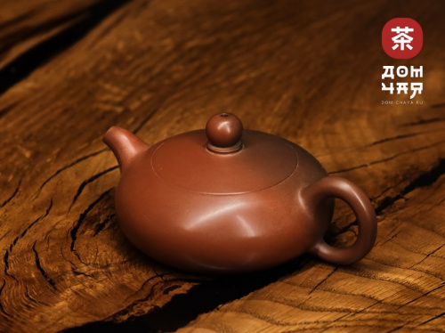 Авторский Чайник из Гуанси "Плоский Сиши" #262, в 3х обьемах на 115, 150, 170мл