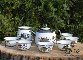 Набор посуды Фарфор «Серебро» f19