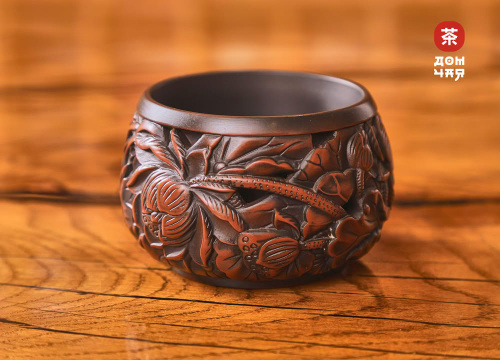 Резная пиала "Лотос" Цзяньшуй, 100мл.