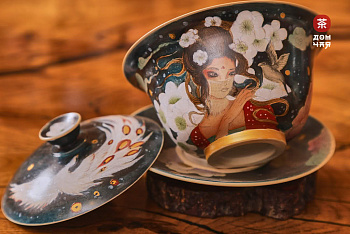 Глининая Гайвань "Внутренний Двор Императора", Цзиньдэджэнь, 170мл