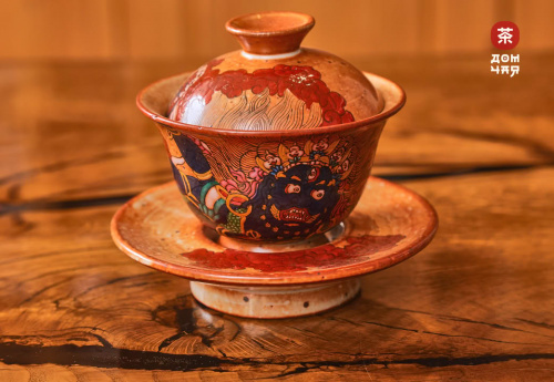 Гайвань Цзиньдэчжэнь "Дровяной Обжиг", ручная роспись,170мл.