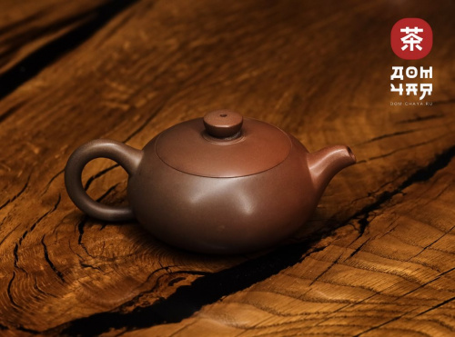 Авторский Чайник из Гуанси "Плоский Сиши" #267, 100мл.