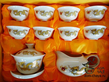 Фарфоровый набор «Золотой Дракон» f34