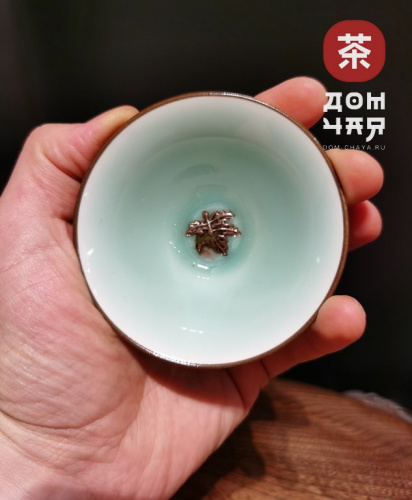 Пиала, Фарфор Селадон «Кленовый Лист» 60 мл