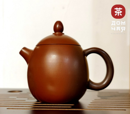 Авторский Чайник из Гуанси "Яйцо дракона, Дровяной обжиг" #118, от 80 до 130мл.