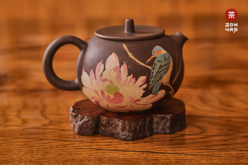 Чайник "Прощание зимородка" Цзяншуйский Барельеф, 160мл