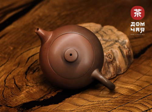 Авторский Чайник из Гуанси "Плоский Сиши" #267, 100мл.