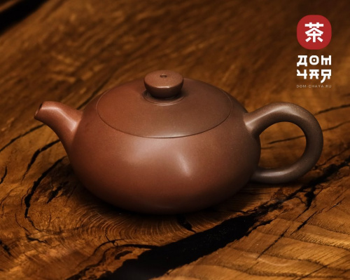 Авторский Чайник из Гуанси "Плоский Сиши" #267, 100мл.