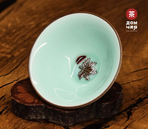 Пиала, Фарфор Селадон «Кленовый Лист» 60 мл