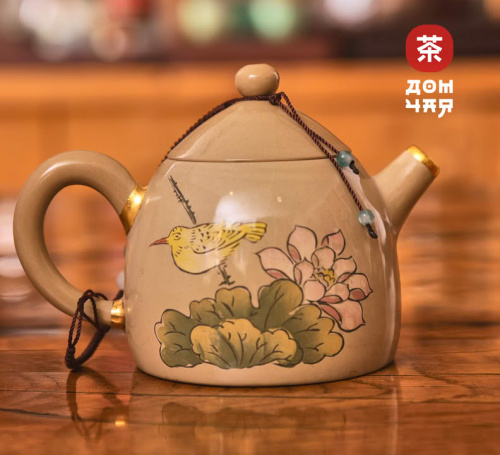 Авторский Чайник Кинцуги «Птица Рассвета», 160мл