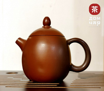 Авторский Чайник из Гуанси "Яйцо дракона, Дровяной обжиг" #118, от 80 до 130мл.
